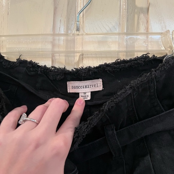 Black tie waist jeans - Picture 3 of 7